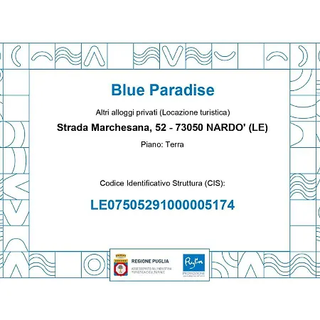 Blue Paradise Lägenhet Santa Maria al Bagno